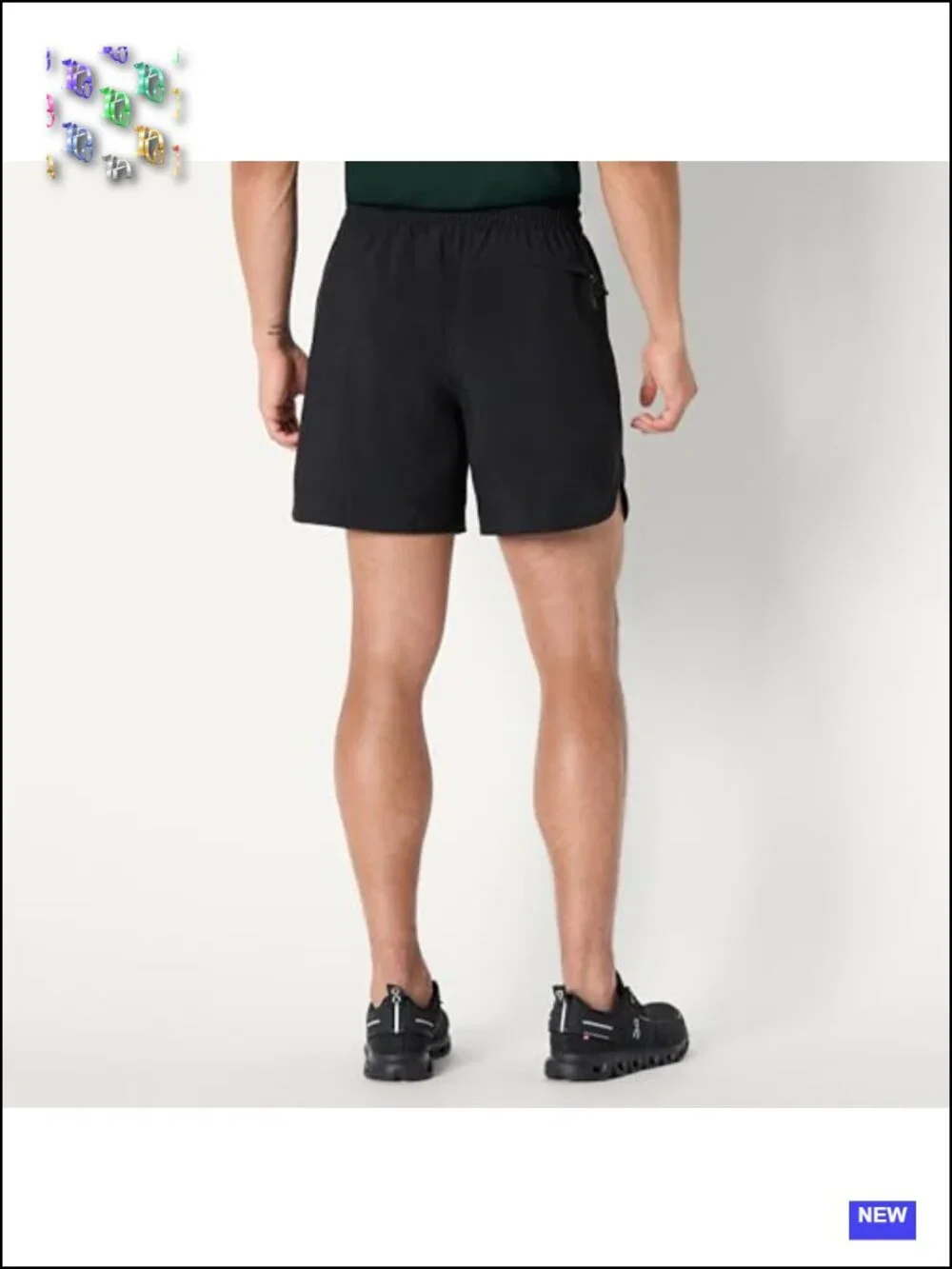 Men's Athletic Performance Stretch Woven Gym Shorts 6